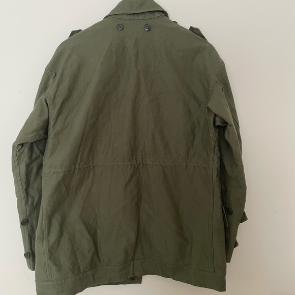 Puijenbroek Jacket Men’s KL / 44 Green Vintage Dutch Army Field Coat Cotton 1980 - Picture 3 of 3